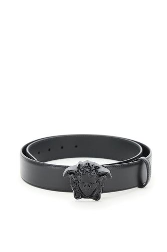 Versace la Medusa Leather Belt - Versace - Modalova