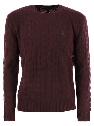 Logo Braided Sweater - Polo Ralph Lauren - Modalova