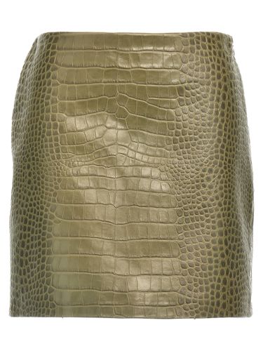 Crocodile Print Skirt - Ermanno Scervino - Modalova