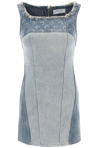 Regenerated-denim Mini Dress - Marine Serre - Modalova