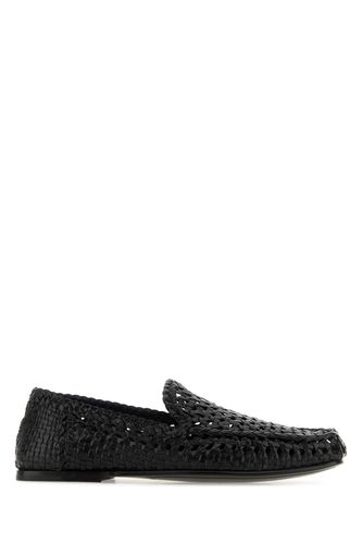 Black Leather Loafers - Dolce & Gabbana - Modalova