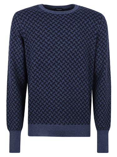 Patterned Rib Sweater Sweater - Drumohr - Modalova