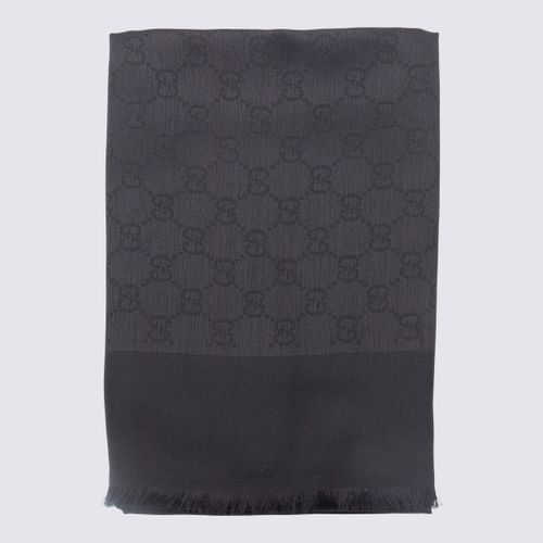 Gucci Black Cotton Scarves - Gucci - Modalova