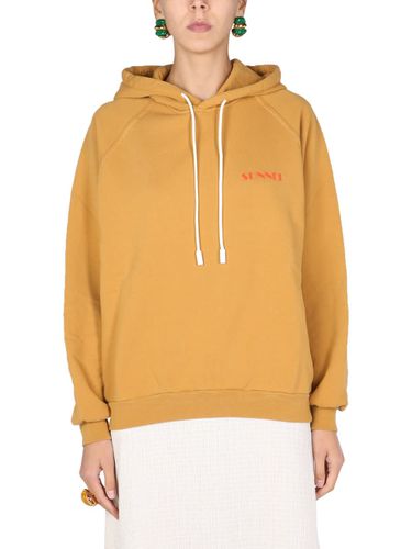 Sunnei Sweatshirt With Mini Logo - Sunnei - Modalova