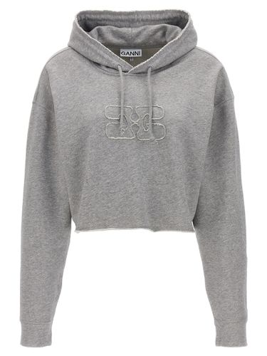 Ganni Logo Hoodie - Ganni - Modalova