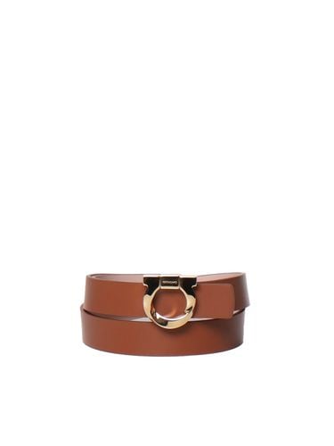 Ferragamo Gancini Belt In Calfskin - Ferragamo - Modalova