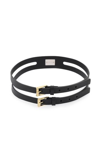 Logo-plaque Double-strap Belt - Dolce & Gabbana - Modalova