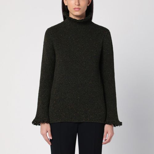 Burberry Dark Green Wool Turtleneck - Burberry - Modalova