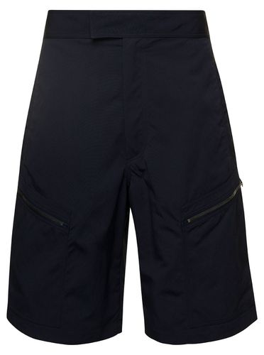 Black Bermuda Shorts With Zip Pockets Black In Polyamide Man - Bottega Veneta - Modalova