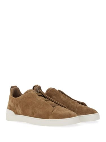 Zegna Sneaker In Suede - Zegna - Modalova