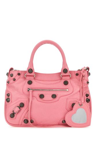 Pink Nappa Leather Neo Cagole Tote M Handbag - Balenciaga - Modalova