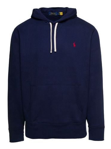 Hoodie With Drawstring And Embroidered Logo In Cotton Man - Polo Ralph Lauren - Modalova