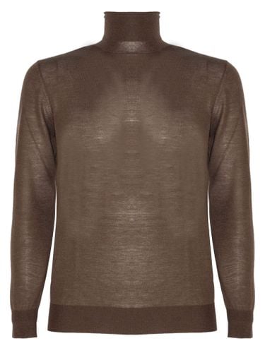 Kangra Brown Wool Sweater - Kangra - Modalova