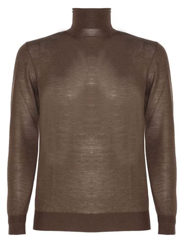 Kangra Brown Wool Sweater - Kangra - Modalova