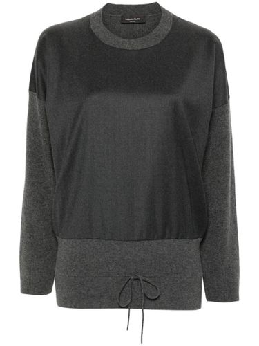 Dark Merino-silk Blend Sweater - Fabiana Filippi - Modalova