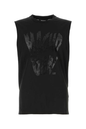 Dsquared2 Black Cotton Tank Top - Dsquared2 - Modalova
