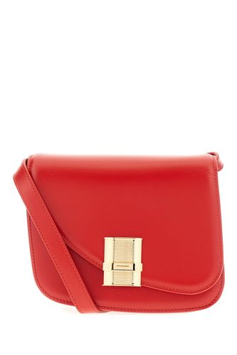 Red Leather Small Fiamma Crossbody Bag - Ferragamo - Modalova