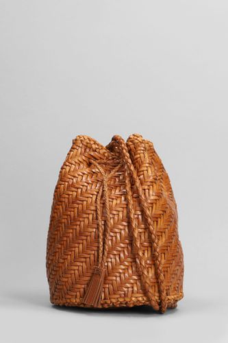 Pompom Double Shoulder Bag In Leather Color Leather - Dragon Diffusion - Modalova