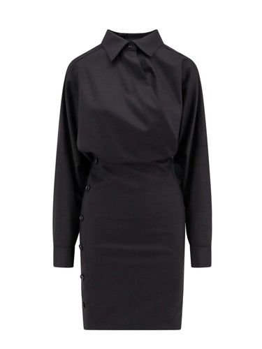 Button Detailed Long-sleeved Dress - Philosophy di Lorenzo Serafini - Modalova