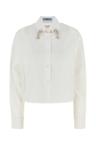 Prada White Poplin Shirt - Prada - Modalova