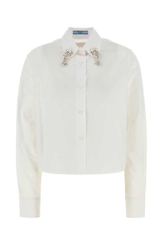 Prada White Poplin Shirt - Prada - Modalova