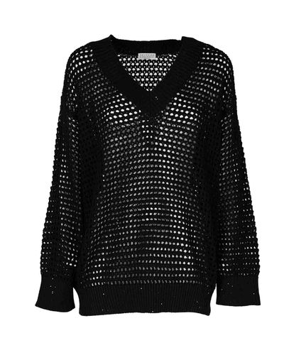 Dazzling Net Sweater - Brunello Cucinelli - Modalova