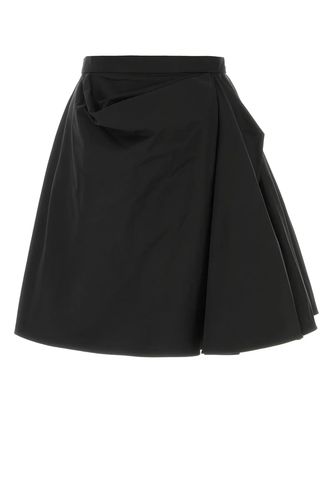 Black Cotton Skirt - Alexander McQueen - Modalova