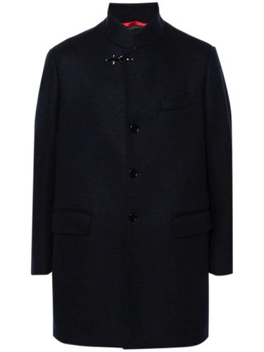 Fay Midnight Blue Wool Blend Coat - Fay - Modalova