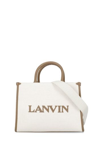 Lanvin Logo Canvas Shopping Bag - Lanvin - Modalova