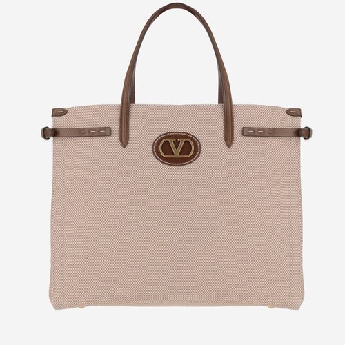 Medium antibes Canvas Shopping Bag - Valentino Garavani - Modalova