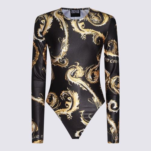 Black And Gold Bodysuits - Versace Jeans Couture - Modalova