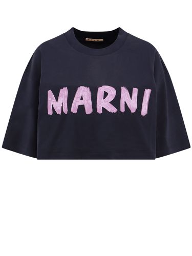 Marni Logo Organic Cotton T-shirt - Marni - Modalova