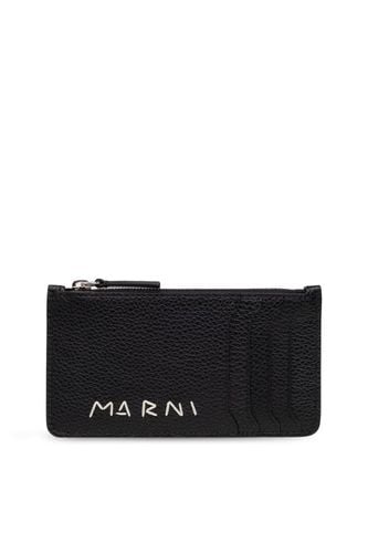 Logo Detailed Zipped Cardholder - Marni - Modalova