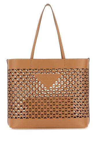 Prada Sand Leather Shopping Bag - Prada - Modalova