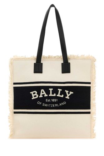 Bally Sand Canvas Shopping Bag - Bally - Modalova