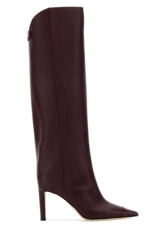 Tyrian Purple Leather Alizze Boots - Jimmy Choo - Modalova