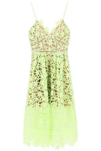 Azaelea Floral Lace Midi Dress - self-portrait - Modalova