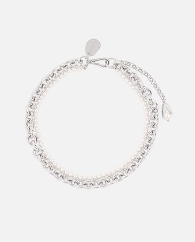 Pearl & Chain Necklace W/ Encased Pearl Flower - Simone Rocha - Modalova