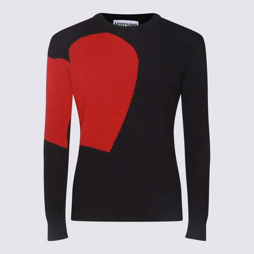 Moschino Black And Red Knitwear - Moschino - Modalova