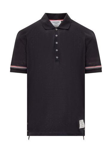 Thom Browne Rwb Logo Polo Shirt - Thom Browne - Modalova