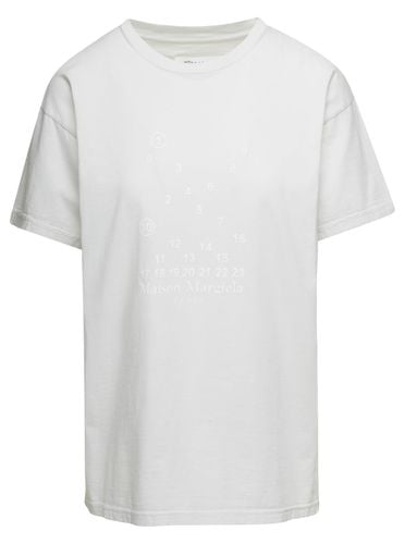 T-shirt With Printed Logo On The Front In Cotton Woman - Maison Margiela - Modalova