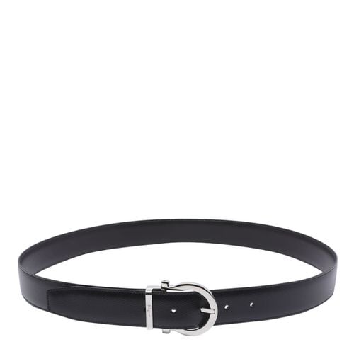 Adjustable Double Gancini Belt - Ferragamo - Modalova