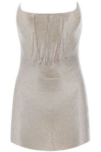 Rhinestone-studded Mini Bustier Dress - Giuseppe di Morabito - Modalova