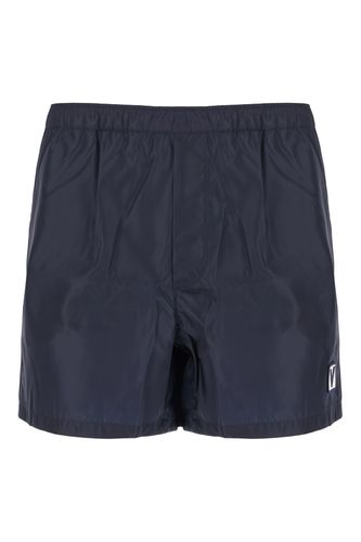 Navy Nylon Swimming Shorts - Valentino Garavani - Modalova