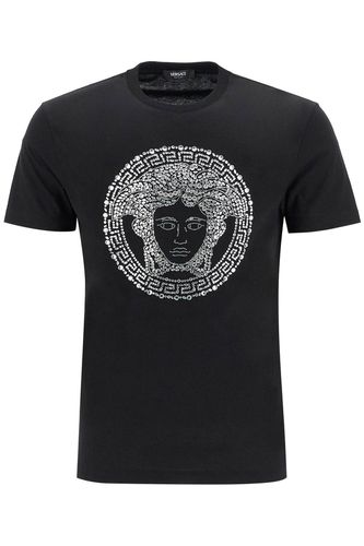 Medusa Crystal Embellished T - Versace - Modalova