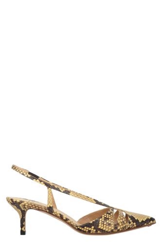 Leather Slingback Pumps - Francesco Russo - Modalova