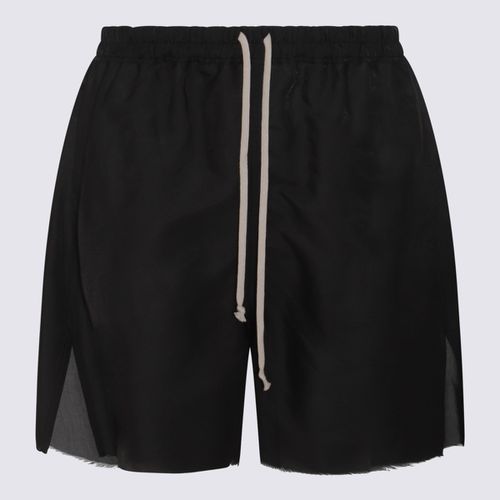 Rick Owens Black Silk Shorts - Rick Owens - Modalova