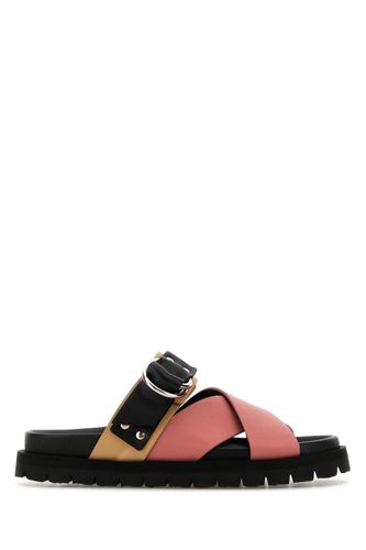 Multicolor Leather Cross Rider Slippers - Pierre Hardy - Modalova