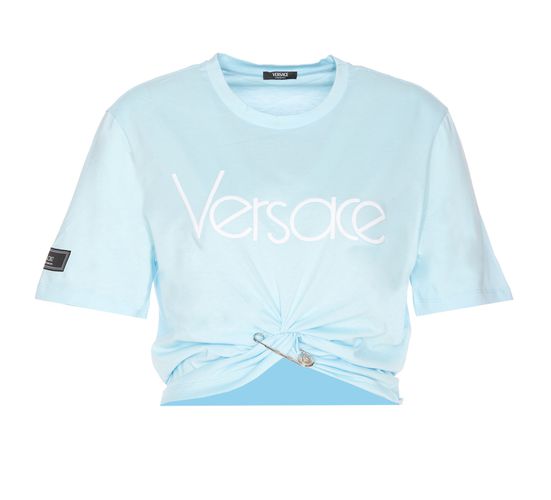 Versace Milano Stamp Crop T-shirt - Versace - Modalova