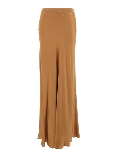 Maxi Skirt With Split At The Back In Acetate Blend Woman - Antonelli - Modalova